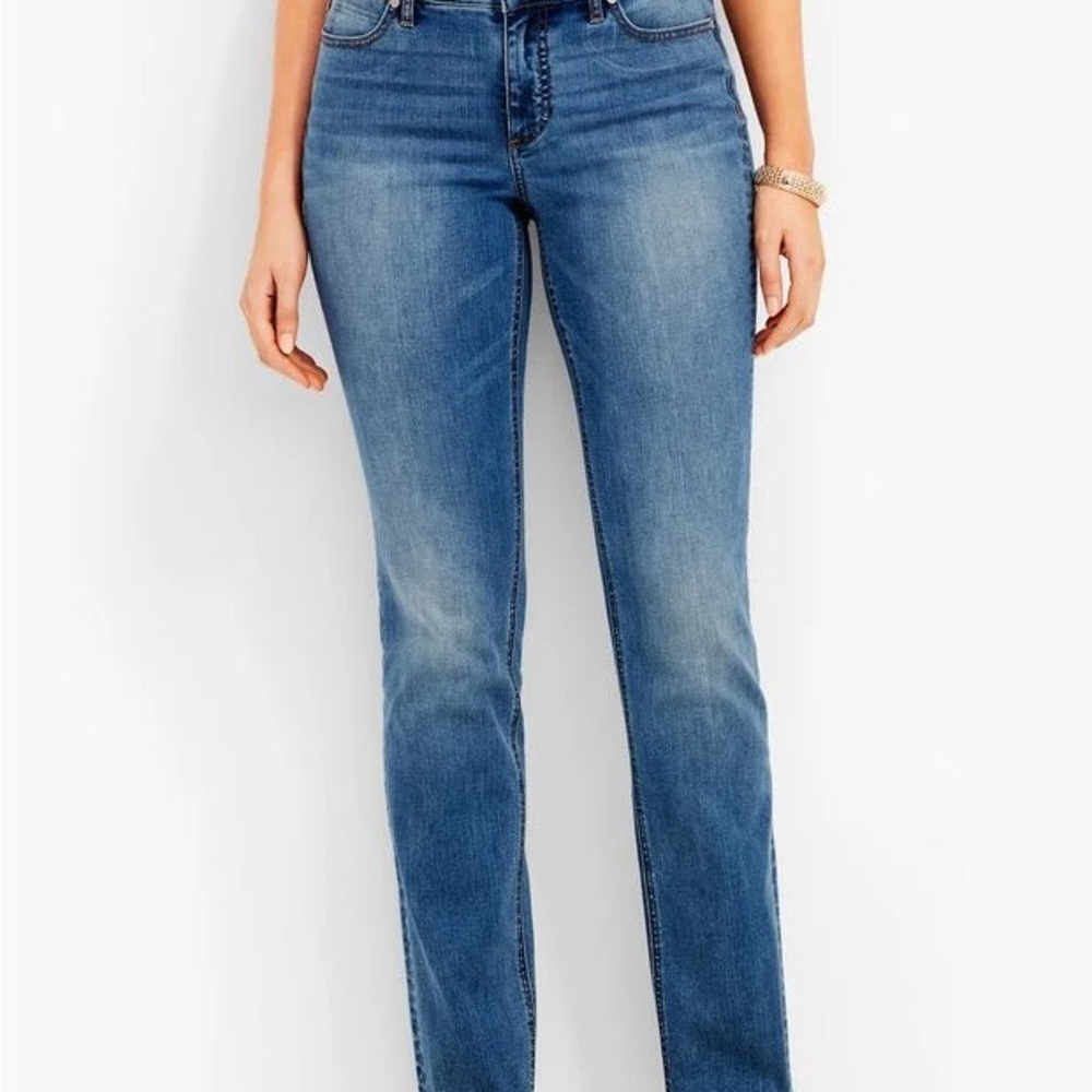 TALBOTS FLAWLESS 5 POCKET JEAN STRAIGHT LEG- NEW WITH TAGS- SIZE 22W